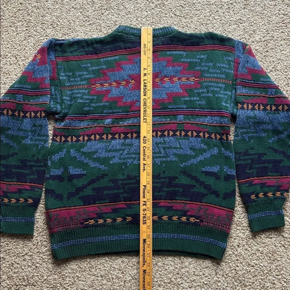 RARE VTG 90’s Chaps Ralph Lauren Polo Navajo Southwest Crew Sweater MIUSA M